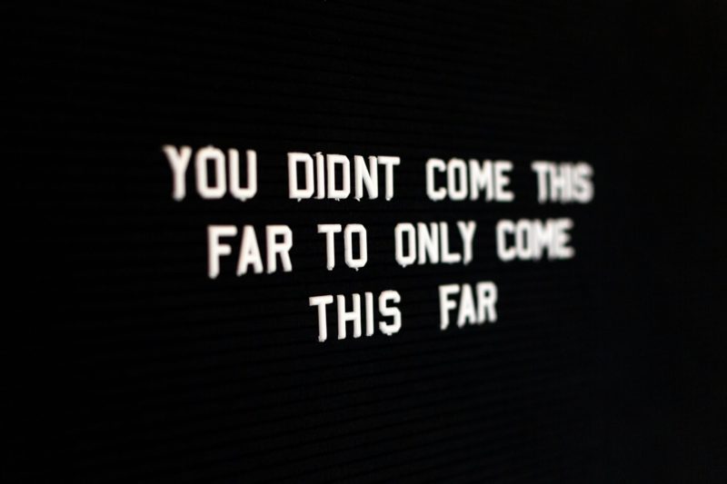 The last place you want to be is on a stretcher.  You didn't come this far to only come this far.