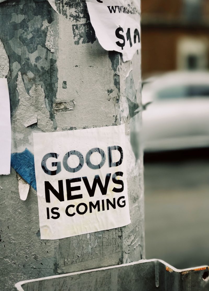 There is Good News and There is Bad News.  Jesus Christ is our good news.