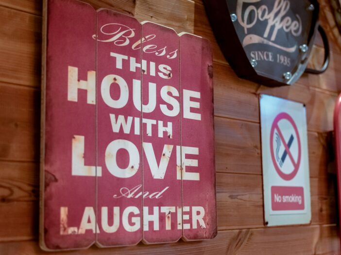 bless this house with love and laughter with "The Yoke is on You."