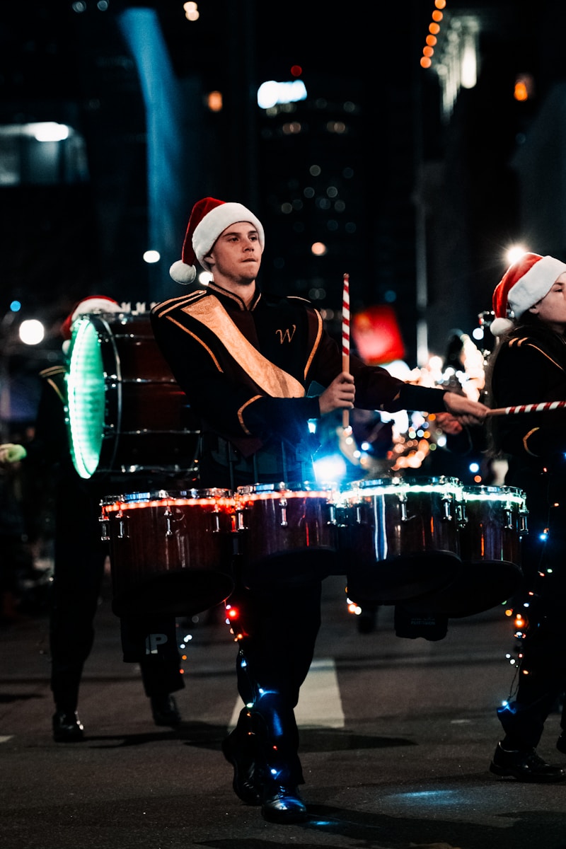 12 days before Christmas the drummers are drumming