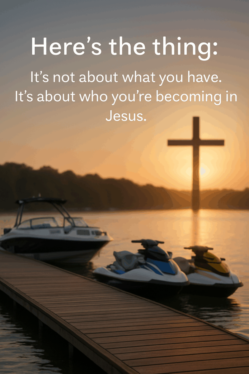 Here's the thing about the things of this world.