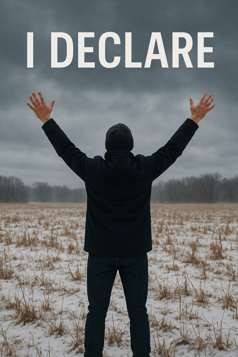 Well, I declare the goodness of God even when I don't see it.