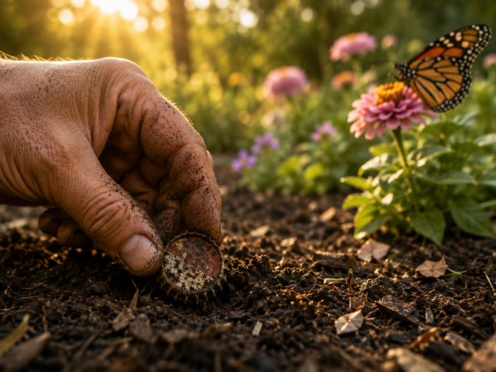 Redeeming the ruins from bottle caps to butterflies